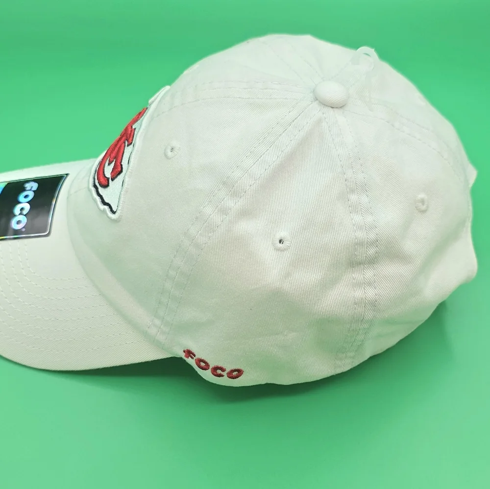 Kansas City Chiefs Adjustable White Cap